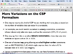 09 Sep 27 Solving CSPs[Video]