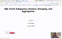 21 Nov 26 SQL Subqueries Aggregates and Grouping[Video]