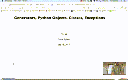 05 Sep 13 Did Not Record - Generators Python Objects Classes Exceptions[Video]