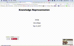 19 Nov 15 Knowledge Representation[Video]