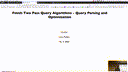12 Mar 4 Finish Two Pass Algorithms - Query Parsing and Optimization[Video]