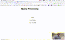 14 Oct 17 Query Processing[Video]