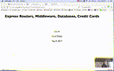 25 May 8 Express Router Middleware Databases Credit Cards[Video]