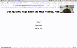 26 May 9 Finis Doc Measures, Map Reduce for Page Rank, Hadoo[Video]