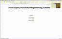 20 Nov 8 Finish Types - Functional Programming Languages - Scheme[Video]