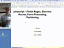 19 Nov 7 Javascript Regex Element Access Event Handling[Video]