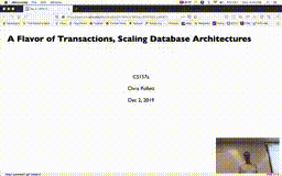 25 Dec 2 A Flavor of Transaction - Scaling Database Architectuures[Video]