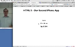 04 Sep 8 HTML 5, More iOS[Video]