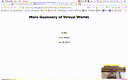 07 Feb 18 More Geometry of Virtual Worlds[Video]