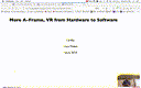 04 Feb 6 More A-Frame VR Hardware to Software[Video]