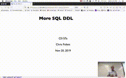 23 Nov 20 More SQL DDL[Video]