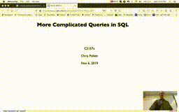 20 Nov 6 More Complicated SQL Queries[Video]