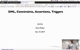 22 Nov 18 DML Constraints Assertions Triggers[Video]