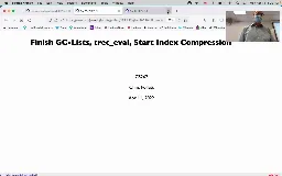 18 Apr 11 Finish GC-lists - trec_eval - Index Compression[Video]