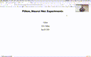 11 Sep 29 PIllow - Neural Net Experiments[Video]