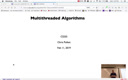 05 Feb 11 Multithreaded Algorithms[Video]