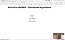 11 Mar 4 Finish Parallel MIS - Distributed Algorithms[Video]