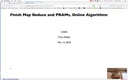 14 Mar 13 Finish MR and PRAMs - Online Algorithms[Video]