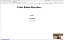 15 Mar 18 Finish Online Algorithms[Video]