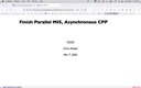 12 Mar 7 Finish Parallel MIS - Start CCP[Video]