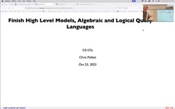 16 Oct 23 ODL - More Relational Algebra on Bags[Video]