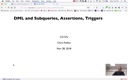 22 Nov 28 DML Constraints Assertions and Triggers[Video]