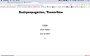14 Oct 23 Backpropagation TensorFlow[Video]