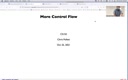 16 Oct 25 More Control Flow[Video]