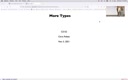 19 Nov 3 More Types[Video]