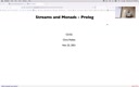 24 Nov 22 Streams and Mondas - Prolog[Video]