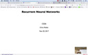 20 Nov 20 Recurrent Neural Networks[Video]