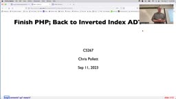 06 Sep 11 More PHP[Video]