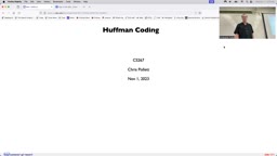 19 Oct Huffman Coding[Video]