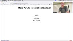 24 Nov 20 More Parallel Information Retrieval[Video]