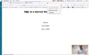 24 Dec 5 SQL in a Server Environment[Video]