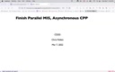 12 Mar 7 Finish Parallel MIS - Start CCP[Video]