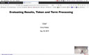 08 Sep 18 Evaluating Result - Token and Term Processing[Video]