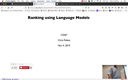 19 Nov 4 Ranking Using Language Models[Video]