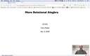 06 Sep 12 More Relational Algebra[Video]