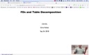 09 Sep 24 FDs and Table Decomposition[Video]