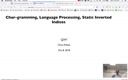 11 Oct 8 Stem Chargram Language Processing Static Inverted Indexes[Video]