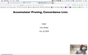 15 Oct 22 Accumulator Pruning Concordance Lists[Video]