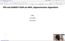 23 Apr 29 TSP - Subset-Sum are NPC - Approximation Algorithms[Video]