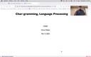 13 Mar 9 Chargramming - Language Processing[Video]