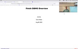 03 Aug 28 Finish DBMS Overview[Video]