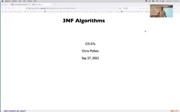 11 Sep 27 3NF[Video]