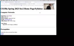 01 Syllabus - Network Application and Requirements[Video]