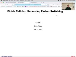 09 Feb 22 Finish Cellular Networks - Packet Switching[Video]