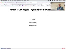 22 Apr 24 Finish TCP Vegas - Quality of Service[Video]