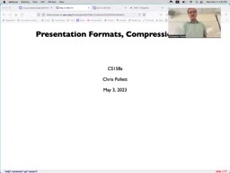 25 May 3 Presentation Formats, Compression[Video]